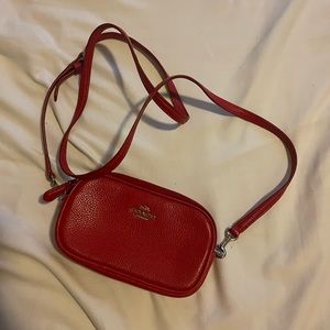 LOWEST I WILL GO Coach leather mini crossbody bag